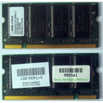 Модуль памяти 256MB DDR Memory SODIMM в Волжском, DDR266 (PC2100) в Волжском, CL2 в Волжском, 200-pin в Волжском, p/n: 317435-001 (для ноутбуков Compaq Evo/Presario) - Волжский