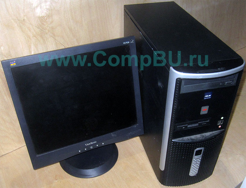 Комплект: одноядерный компьютер Intel Pentium-4 с 1Гб памяти и 17 дюймовый ЖК монитор (Волжский)